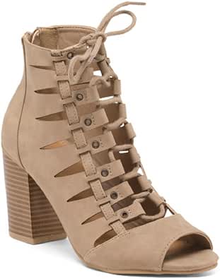 rampage peep toe booties