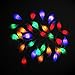 LED Fairy String Lights Ghost 20 LEDS Halloween Festival Decoration Light Indoor/Outdoor Thanksgiving Party Cosplay Lighting Decor