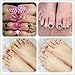 Ejiubas Natural Color False Toenails Full Cover Artificial French Acrylic Toenails 500 pcs/box