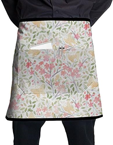 Welcome Spring Short Apron Bacon Terry Cloth Prepare For Family Woman One Size Grill Drill