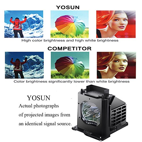 YOSUN 915b403001 TV Replacement Lamp for Mitsubishi wd-60735 wd-60737 wd-73737 wd-65C9 wd-73735 wd-65735 wd-65737 wd-65837 wd-73736 TV Replacement Lamp Bulb