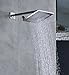 Rozin Single Lever Mixer Control 8-inch Top Rainfall Shower Set Brushed Nickel