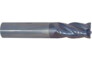 Sowa Tool 153276 1/2" Diameter x 1/2" Shank 4-Flute Variable Helix Typhoon Red Series Carbide End Mill