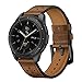 OXWALLEN Compatible with Samsung Active/Active 2, Samsung Galaxy Watch 42mm, Gear Sport, Vivoactive 3 Quick Release Watch Band, fit 20mm Mens Watches - Retro Brown/Black