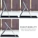 MODESSE Portable Makeup Mirror with Stand & Vegan Leather Cover - Vanity Mirror for Travel, Home, Office - Beauty Gifts for Bridesmaids, Women & Girls (Black)