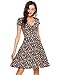 Zeagoo Women's Rayon Wrap Floral Print Flare Summer Dress