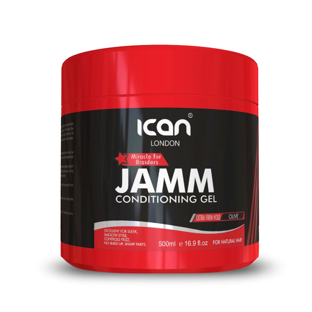 ican london Jamm Conditioning Gel Extra Firm Hold With Olive Oil 500ml