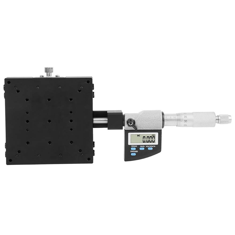 X Axis Digital Micrometer，100x100mm Cross Slide Fine Tuning Platform，0.001mm Precision Cross Roller Type Micrometer Platform