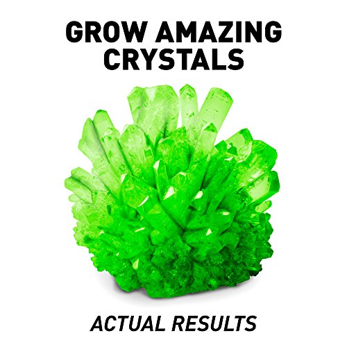 NATIONAL GEOGRAPHIC Glow-in-the-Dark Crystal Growing Lab - DIY Crystal Creation - Includes Real Fluorite Crystal Specimen