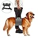 Lepark Dog Sling with Handle for Canine Aid, Veterinarian Approved Dog Lift Harness for Rehabilitation (S/M，Grey)