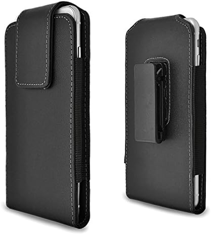 iPhone 7 Plus Holster Case, Coversuit 5.5 inch Leather Pouch Sleeve Vertical Case Swivel Belt Clip Holster for Samsung Note 5-3, S7 / S6 Edge, LG G4,G5 - (For Samsung Galaxy S7 Edge or S6 Edge)