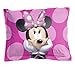 Jay Franco Minnie Mouse Bigger Bow Twin Comforter and Sham Set (Offical Disney Product)
