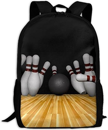 Phyllis Walker Backpack Bowling Goal Print Fashion College Double Shoulder Bag Travel Outdoor Camping Crossbody Bags for Men Women