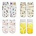 Mani Women Low Cut Ankle Socks Multi Pattern Cartoon 3D Printed Socks Pack of 4 or 6