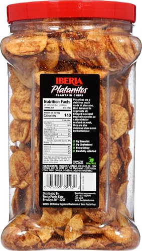 IBERIA MADURITOS NATURALLY SWEET PLANTAIN CHIPS, 20 OUNCE (PACK OF 1)