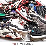 Jordan Retro Selector Pack - 20 Silicone Rubber Keychains - Retros