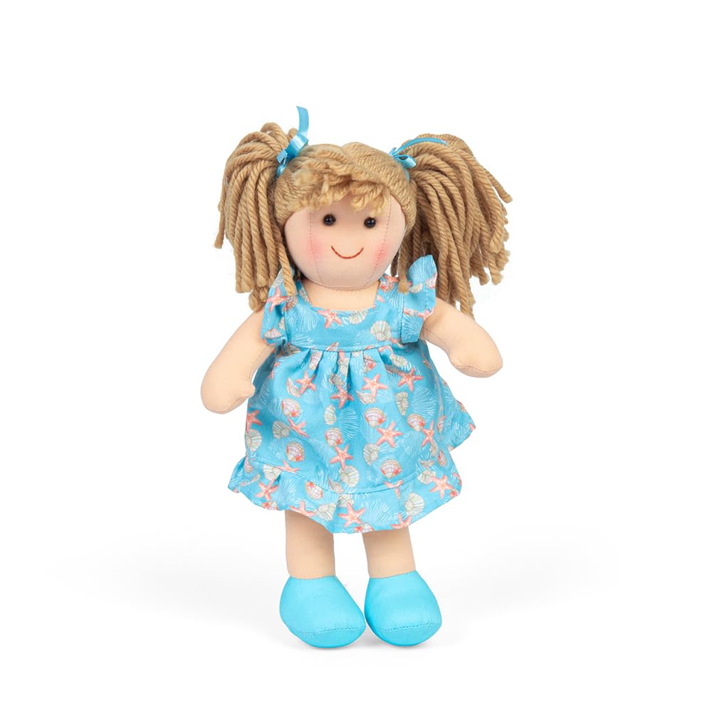 Bigjigs Toys Maisie Rag Doll (Small) - My First Dolly, Baby & Toddler Plush Soft Toy, Swappable Clothes & Outfits, Suitable From Birth, Size 28cm