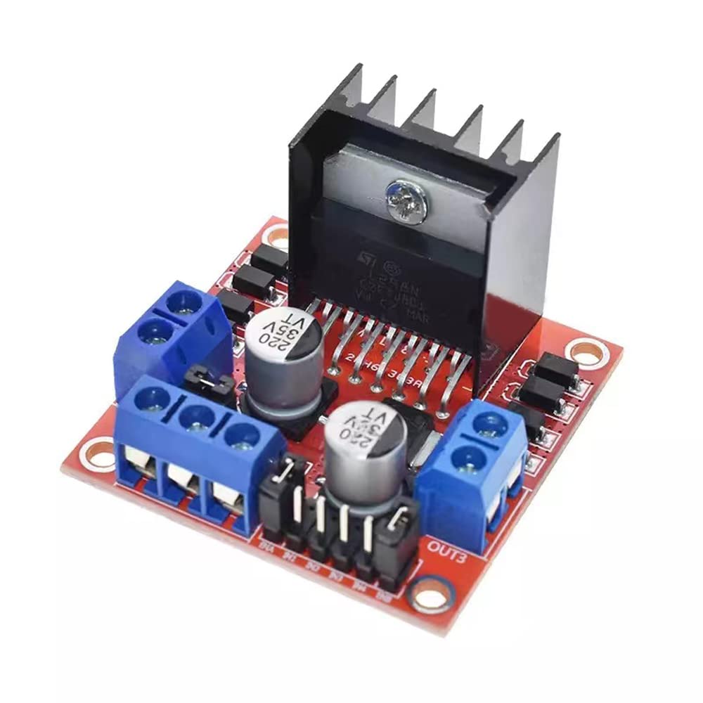 L298N Motor Driver Controller Board Module Stepper Motor DC Dual H-Bridge, suitable for motors, robots, smart cars