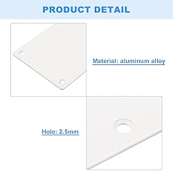 uxcell 2pcs Door Kick Plate, 8 x 34 Inches Aluminum