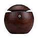 KBAYBO Humidifier Aroma Essential Oil Diffuser, 130ml Ultrasonic Cool Mist Humidifier with LED Night Light for Office Home Bedroom Living Room Study Yoga Spa (Dark Wood)