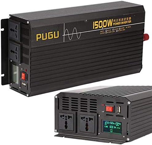 純粋な正弦波インバーター1500w ピーク3000w 12v 24vから110vへの車の