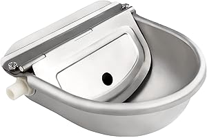 MANSTE Automatic Cow Drinking Water Bowl,Animal Drinking Water Bowl,Automatic Waterer for Livestock,Horse Bowl,Animal Waterer Bowl for Horse,Goat,Pig,Dog, with Float Valve