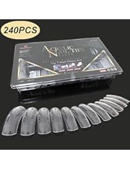 240PCS Dual Forms Nail Mold for Polygel UV Gel Nail 12 Size With Scale Best Gift