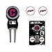 Team Golf MLB Cleveland Indians Divot Tool Pack With 3 Golf Ball Markers Divot Tool with 3 Golf Ball Markers Pack, Markers are Removable Magnetic Double-Sided Enamel
