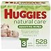 HUGGIES Natural Care Baby Wipes, 3 Packs, 528 Total Wipes