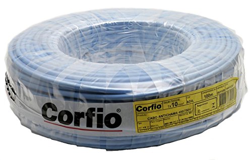 Cabo Rígido Azul 750 W 10 mm Corfio com 100 m