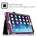 Fintie iPad mini 1/2/3 Case - Folio Slim Fit Vegan Leather Case with Smart Cover Auto Sleep / Wake Feature for Apple iPad mini 1 / iPad mini 2 / iPad mini 3, Purple