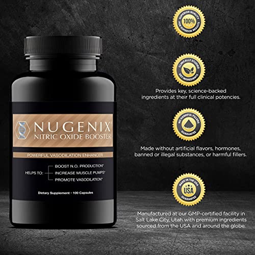 Nugenix Nitric Oxide Booster Supplement LArginine, LCitrulline