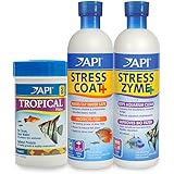 API Aquarium Water Conditioner &amp; Tropical Food Bundle Pack