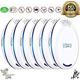 Ultrasonic Pest Repeller Plug in Pest Control - Mice Repellent & Rat Repellent in Pest Repellent - Bug Repellent for Ant,Mosquito,Mice,Flea,Fly,Spider,Roach,Rat -(6 Pack)