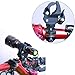 Foxnovo Universal 90-degree Rotating Bike Bicycle Handlebar Mount LED Flashlight Torch Mount Clamp Clip Holder Grip Bracket (Black)