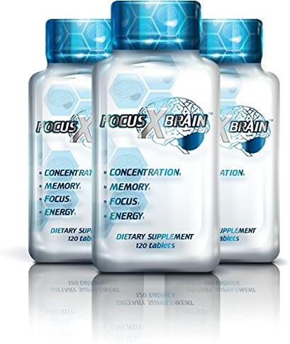 Brain-Boost FOCUS X BRAIN Natural Brain Function Support Supplement Memory, Concentration, Focus &amp; Energy (360)