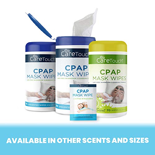 Care Touch CPAP Travel Mask Wipes 25 Individually Wrapped CPAP Wipes Unscented Cleans CPAP