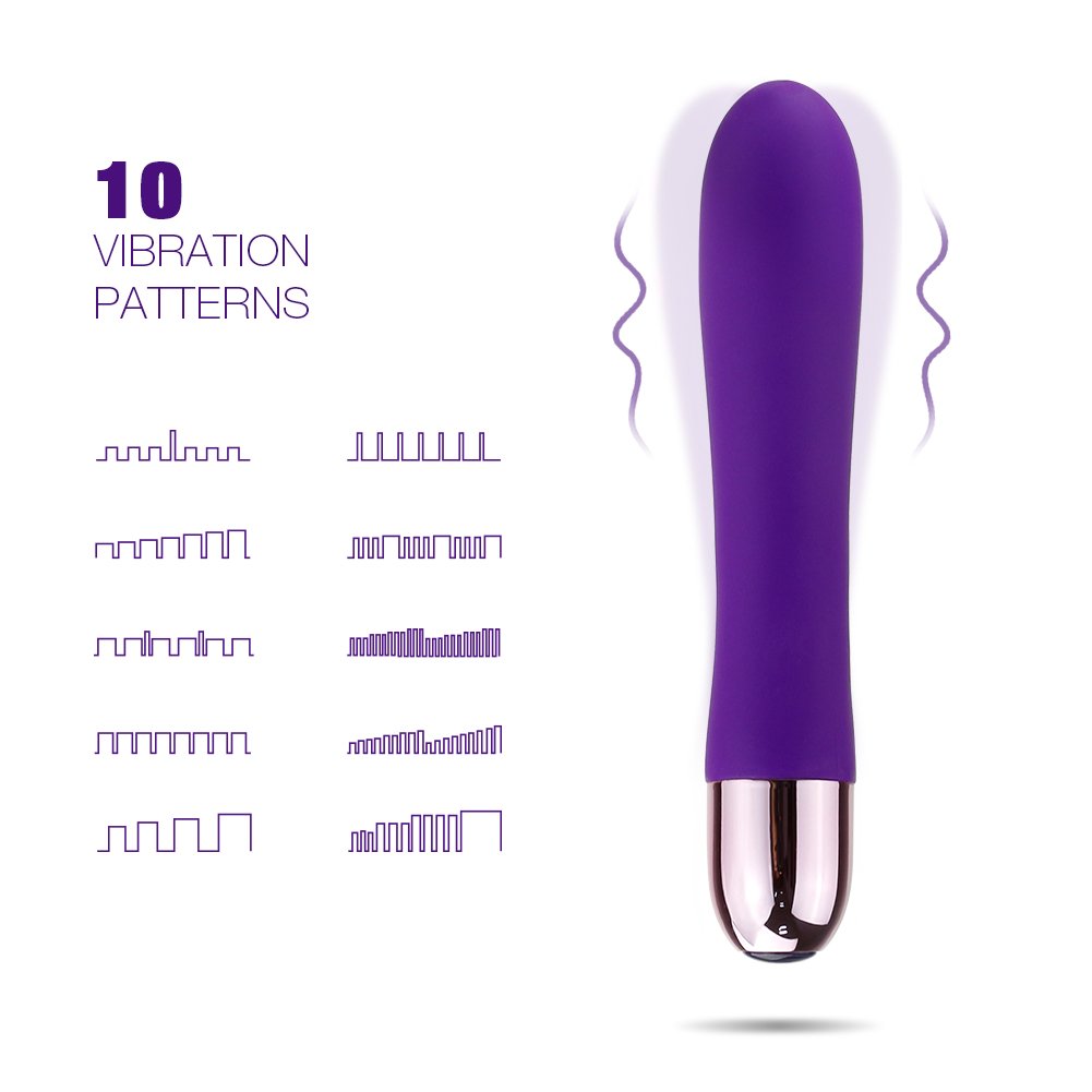 Mini vibratoren für sie klitoris und g-punkt Stimulator für Frauen Super weiches flüssiges Silikon Wasserdichte wand massagegeräte (violett)
