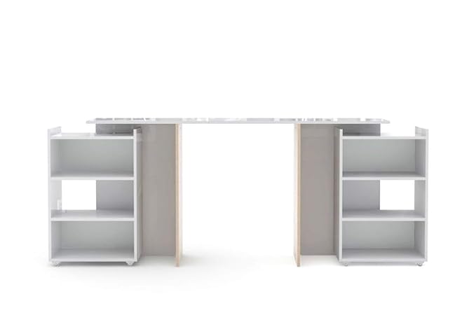 PKline Nada Kopfende 160 cm 4 Ablagen Weiss Bettkopfteil Kopfende Betthaupt Bettende