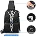 Tigernu Sling Bag, Crossbody with Headphone Port Water Resistant Bags Men Women
