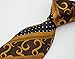 Scott Alone : New Classic Gold Black Striped 100% New Jacquard Woven Silk Men's Tie Necktie