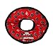 TUFFY - World's Tuffest Soft Dog Toy- Ultimate 4Way Ring Red Paw- Squeakers - Multiple Layers. Made Durable, Strong & Tough. Interactive Play (Tug, Toss & Fetch). Machine Washable & Floats