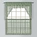 United Curtain Valerie Lace Sheer Straight Valance, 52 by 15-Inch, Sage