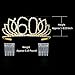DcZeRong Queen 60 Birthday Tiara Women 60th Birthday Crown Gold Rhinestone Crystal Diamond Crown
