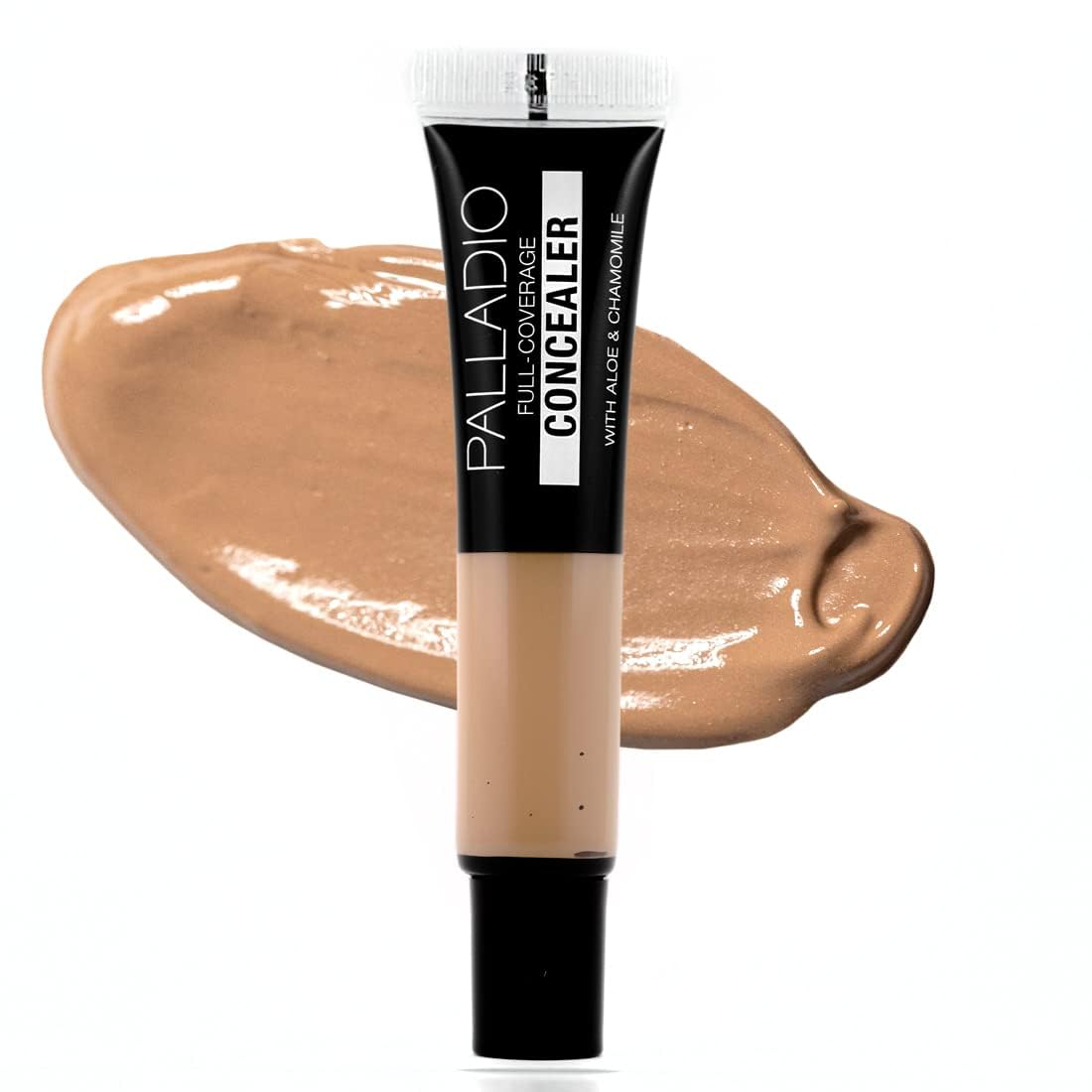 Palladio Full Coverage Concealer, Under Eyes Disguise, Creamy Face and Eye, Evens Skin Tone, Conceals Blemishes, Dark Circles and Fine Lines, Use with Concealer Brush, Macchiato