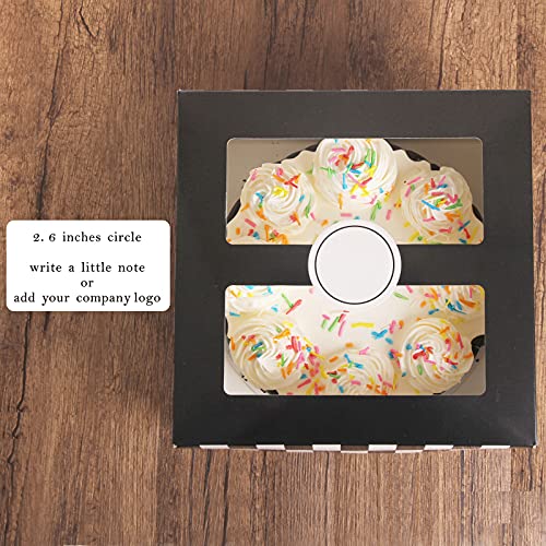 [10Pack] Cake Boxes with Window10x10x6 Cake Box 10 Inch with Cake