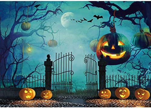 Amazon Com Haboke 7x5ft Durable Soft Fabric Halloween Pumpkin