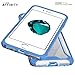 Poetic Affinity Case for iPhone SE 2020/2022/ iPhone SE 3/iPhone 8/iPhone 7, Rugged Lightweight Military Grade Hybrid Protective Bumper Cover, Blue/Clear