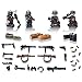 Real Minifigures Set - 8pcs Army Minifigures soldier with Military Weapons Accessories Soldier Minifigures Toys Building Blocks 100% Compatible