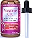Pure Body Naturals Rosehip Oil Facial Oil for Face, Nails, Hair and Skin, Rosehip Seed Oil, 4 Fl. Ounce